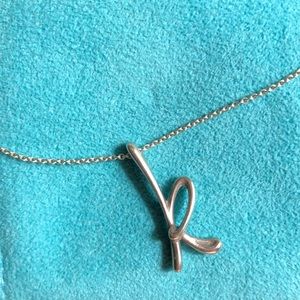 Tiffany and Co Initial ‘K’ necklace